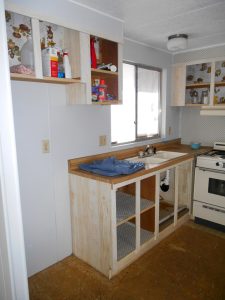 Kitchen after partial paint