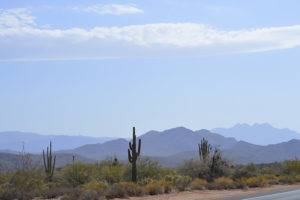 Four Peaks Seen on the Horizon